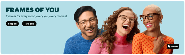 quiz cta, zenni optical